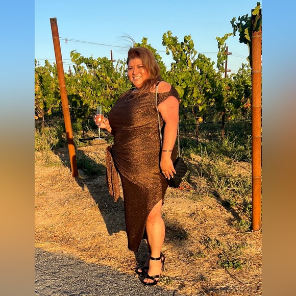 Paloma Midi Dress - bronze - Picture 2 of 2